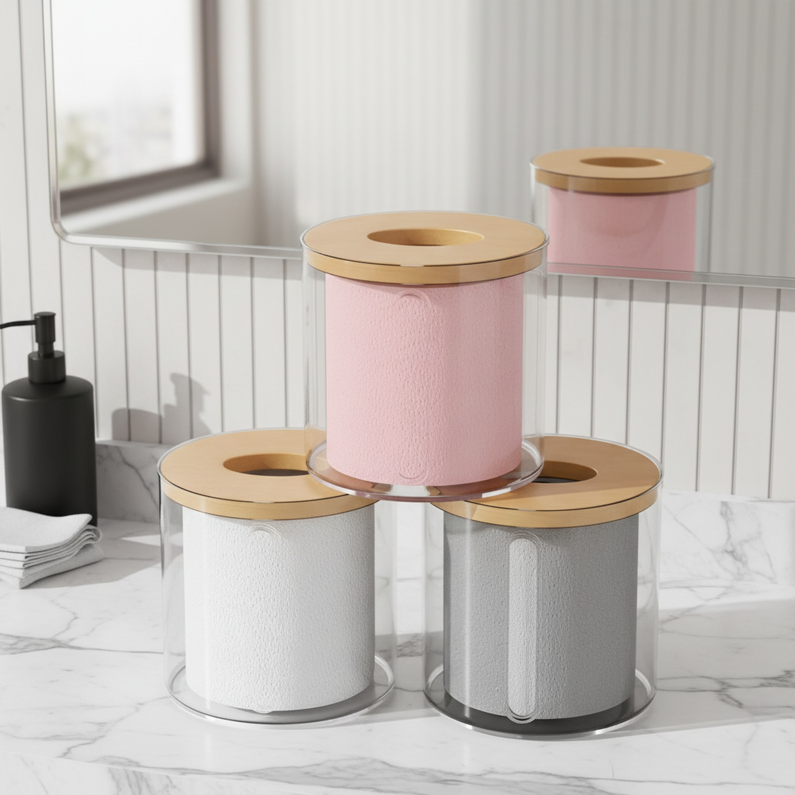 Household Tissue Box, Nordic Design, Suitable for Bathroom and Dining Room