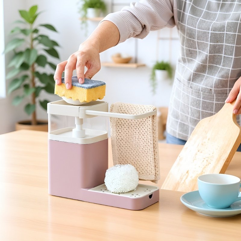 Shelf Organizer for Liquid Boxes, Multifunctional Cleaner