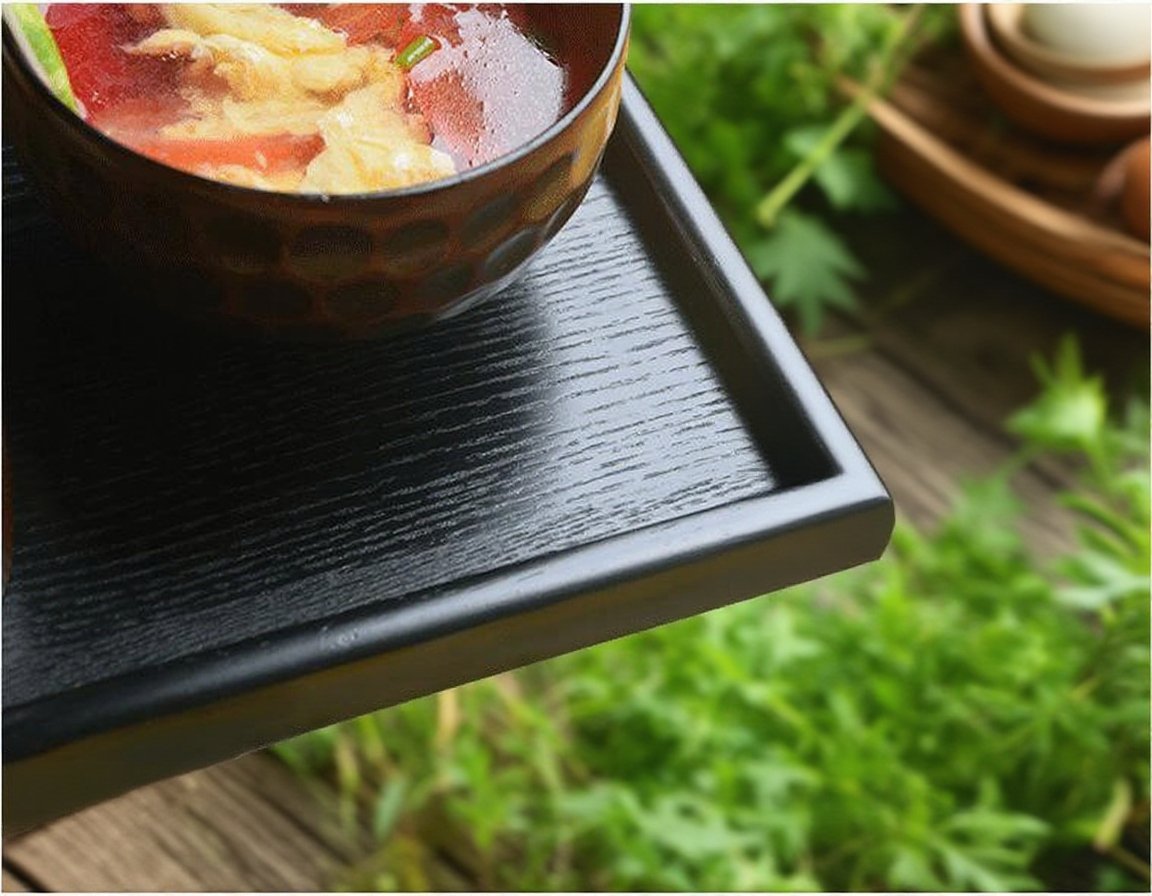 リビング用多機能木製トレイ