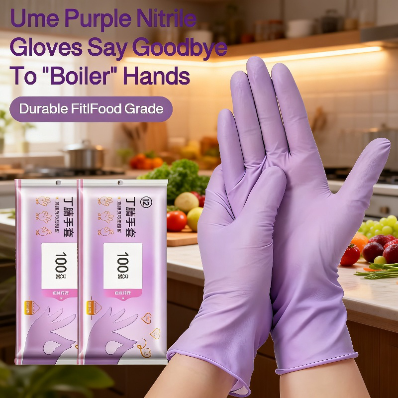 Extended and durable disposable nitrile gloves