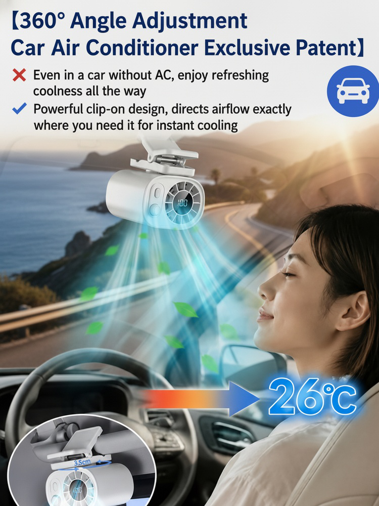 Portable Mini Air Conditioner Clip Fan