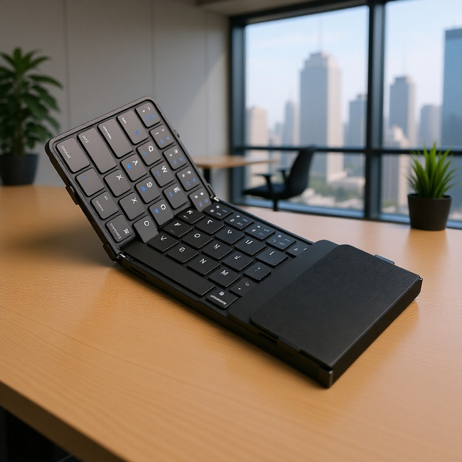 折りたたみ可能な省スペースデザインキーボード