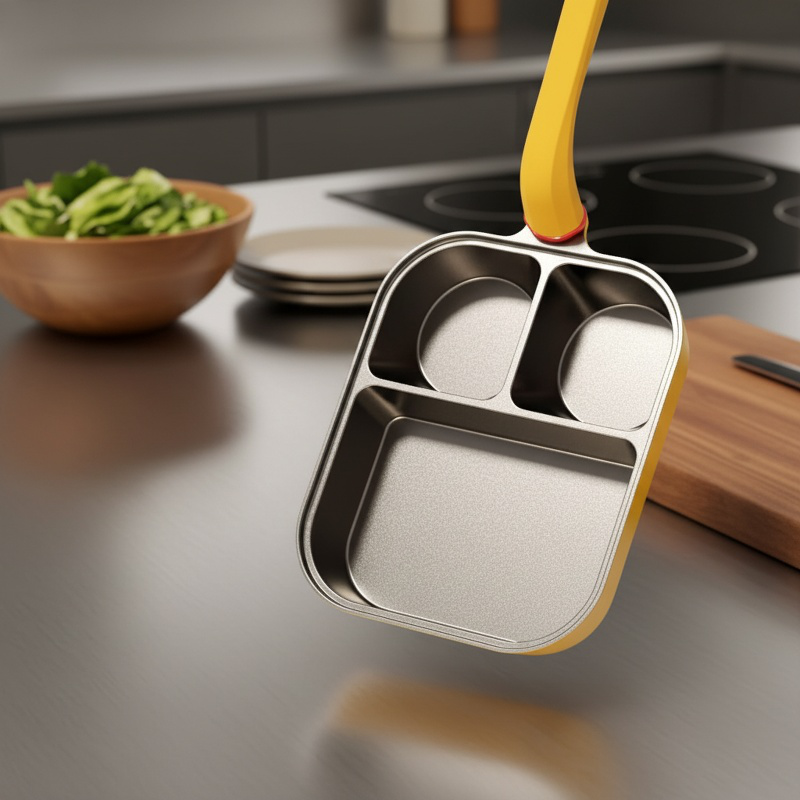 Titanium 3-in-1 Antihaft-Bratpfanne, dick und tief, für Eier und Hamburger