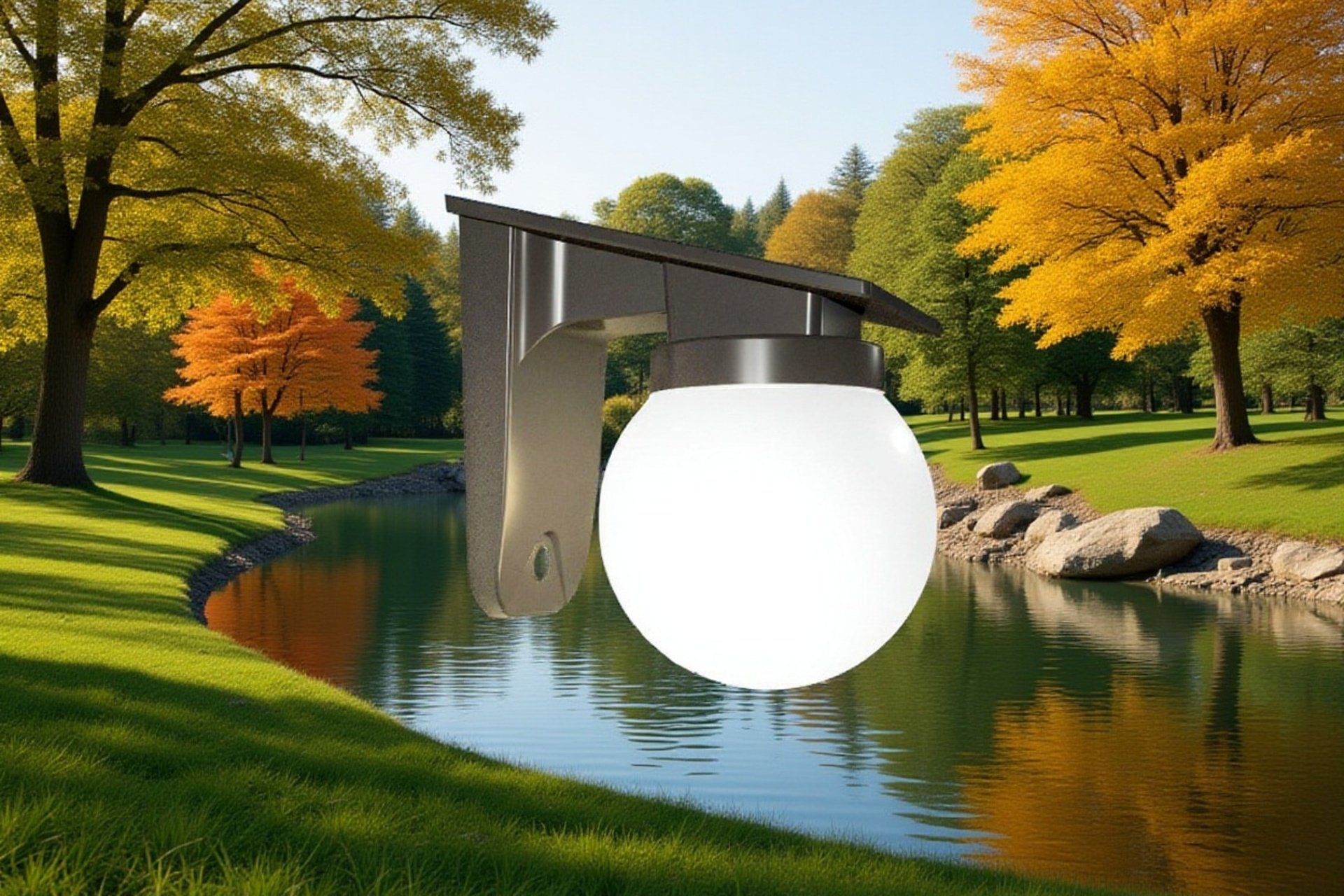 Energy saving LED solar wall lamp
