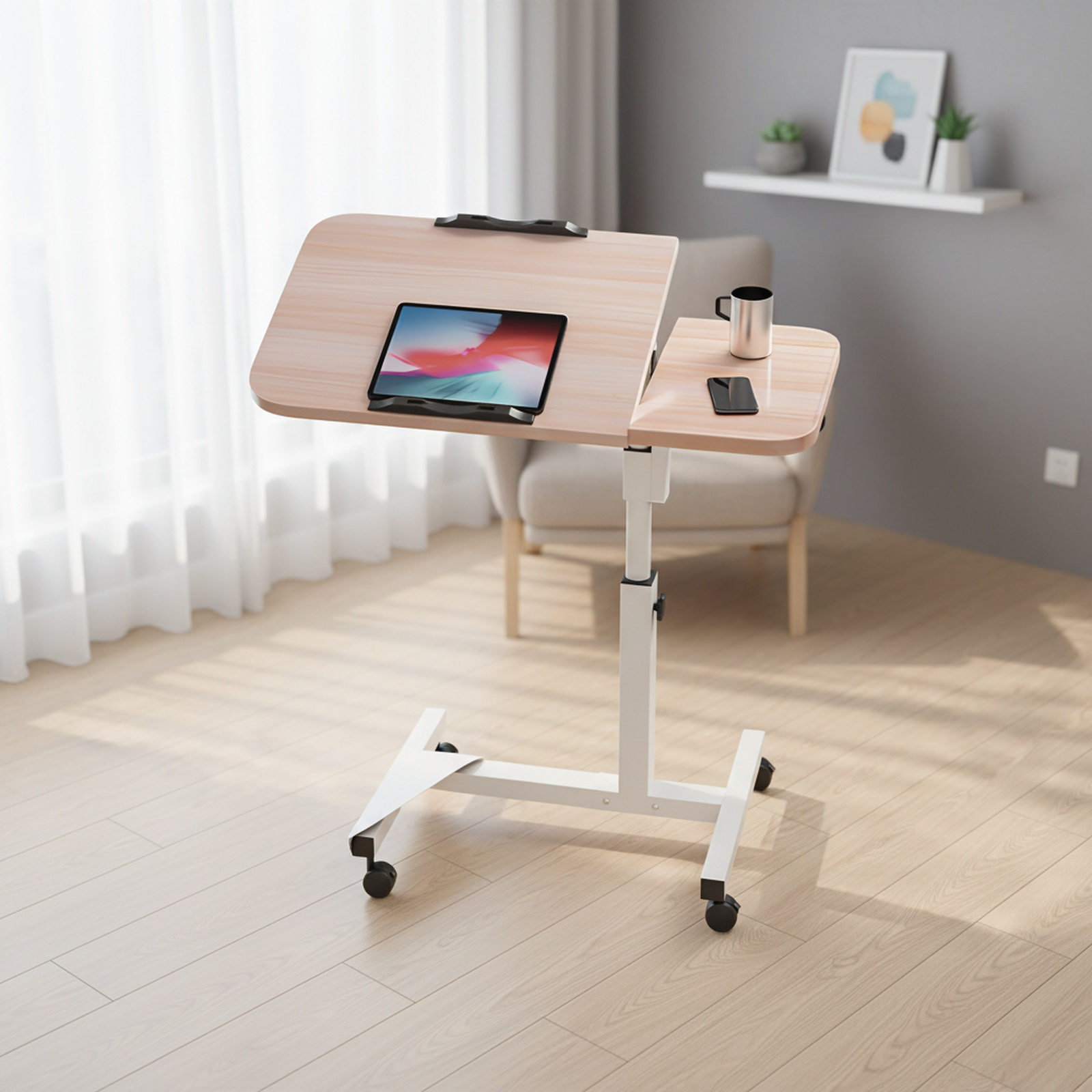 Ergonomischer Computertisch fürs Schlafzimmer