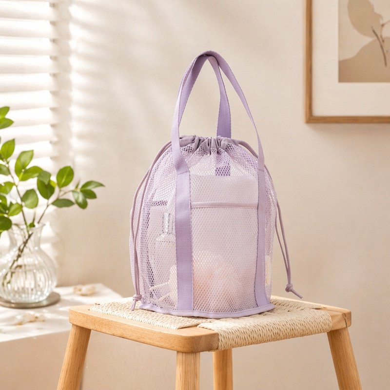Multi-functional Foldable Mesh Toiletry Bag