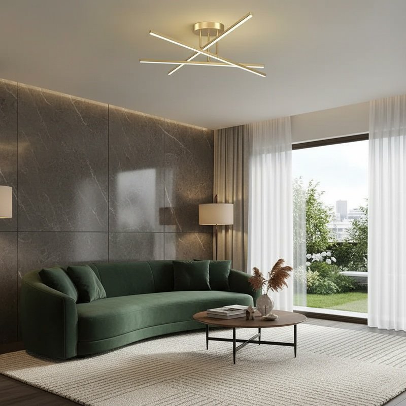 Minimalistische LED-Deckenleuchte, geeignet für verschiedene Wohnbereiche