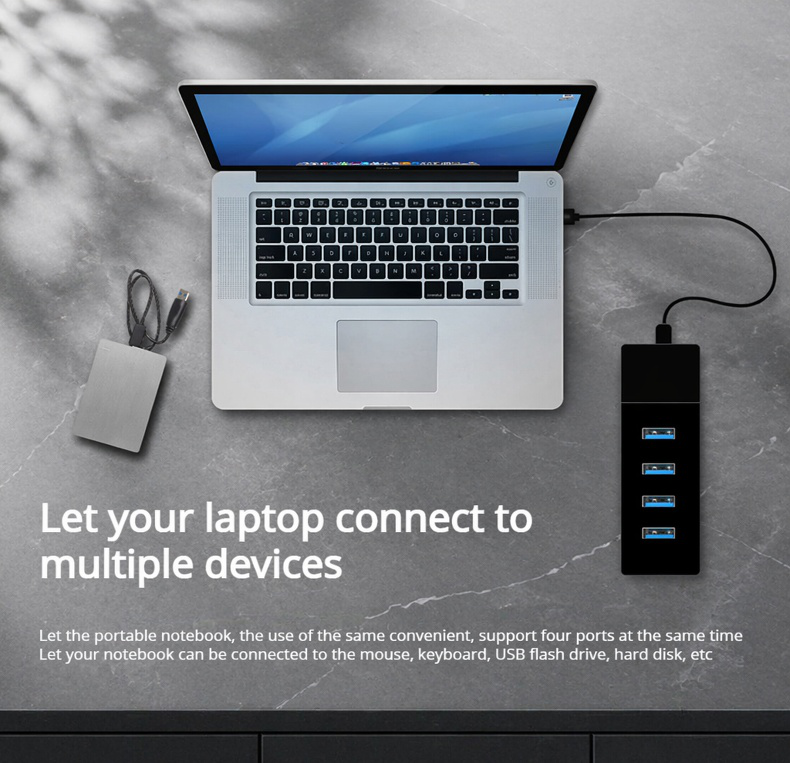 Sleek USB Hub Expander design
