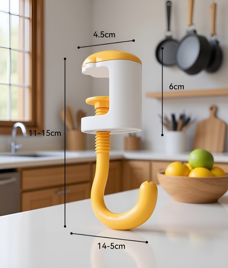 설치가 쉬운 드릴 필요 없는 책상 옆걸이
