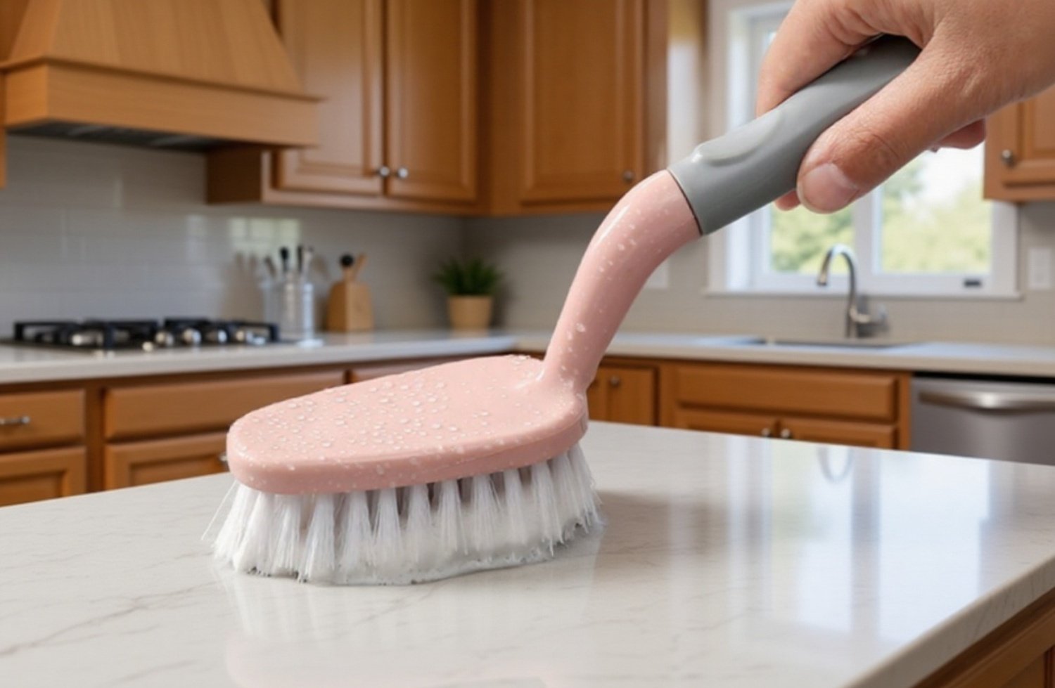 水洗い可能な床ブラシ