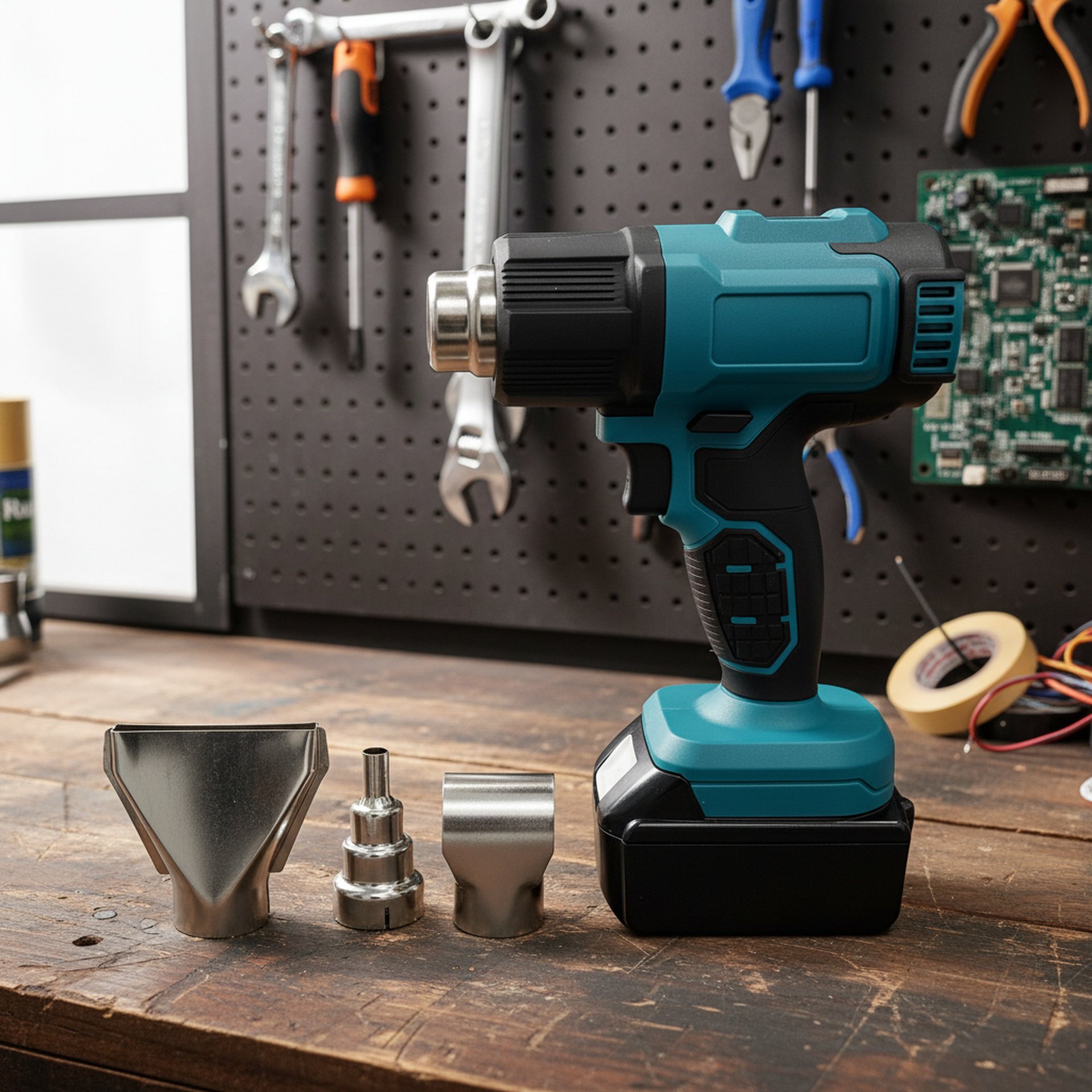 Cordless handheld hot air gun for mobile phone repair