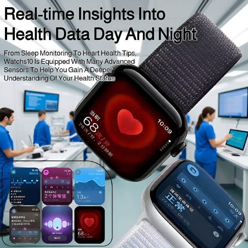 Men's Game Smart Watch with Sports Tracking and Blood Sugar Monitor