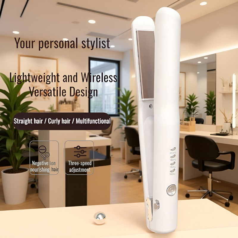 Mini Wireless Rechargeable Hair Straightener