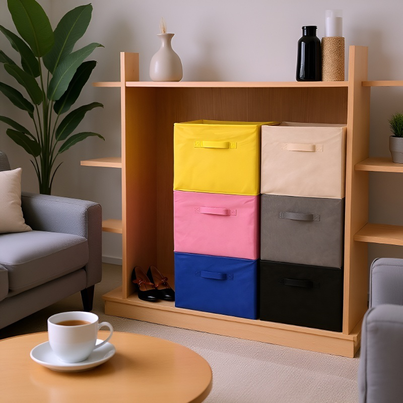 布製収納ボックス 折りたたみ式 フリーインストール 収納ボックス 寝室 ワードローブ 衣類 おもちゃ デスクトップ収納ボックス