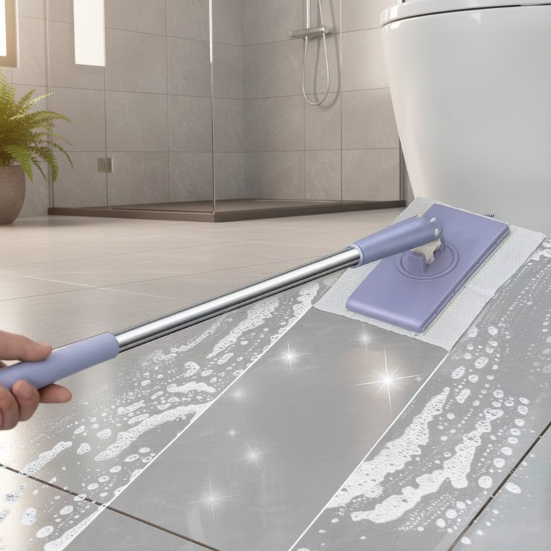 Easy-to-use lazy mop with 360 degree swivel head