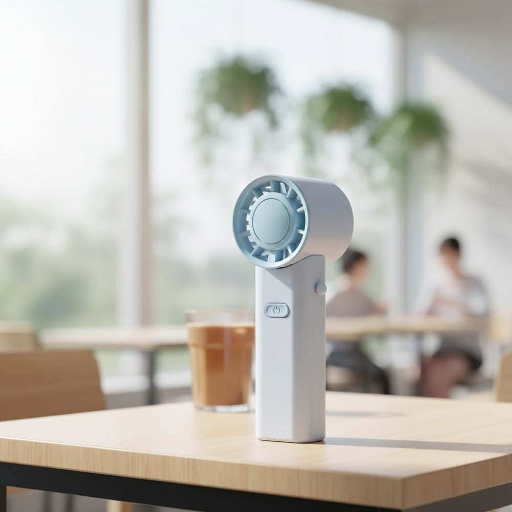 Portable Neck Folding USB High-Speed Turbine Mini Pocket Fan
