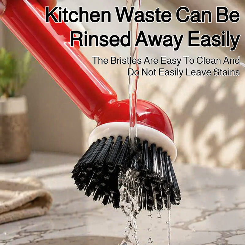 Vertical Long Handle Liquid-Dispensing Pot Brush