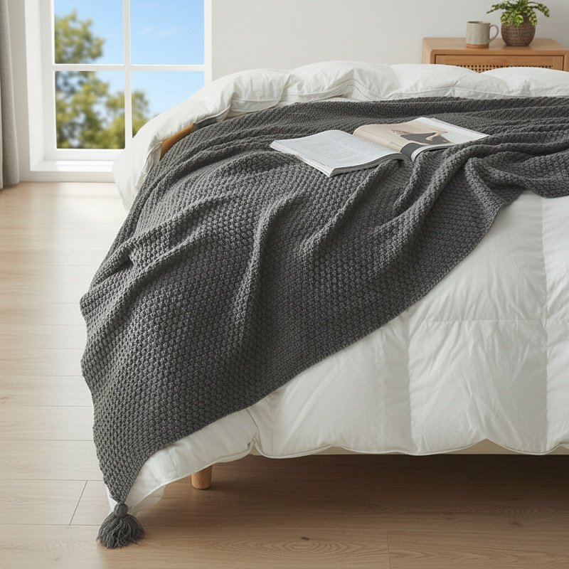 Home Office Scandinavian Knitted Woolen Leisure Blanket
