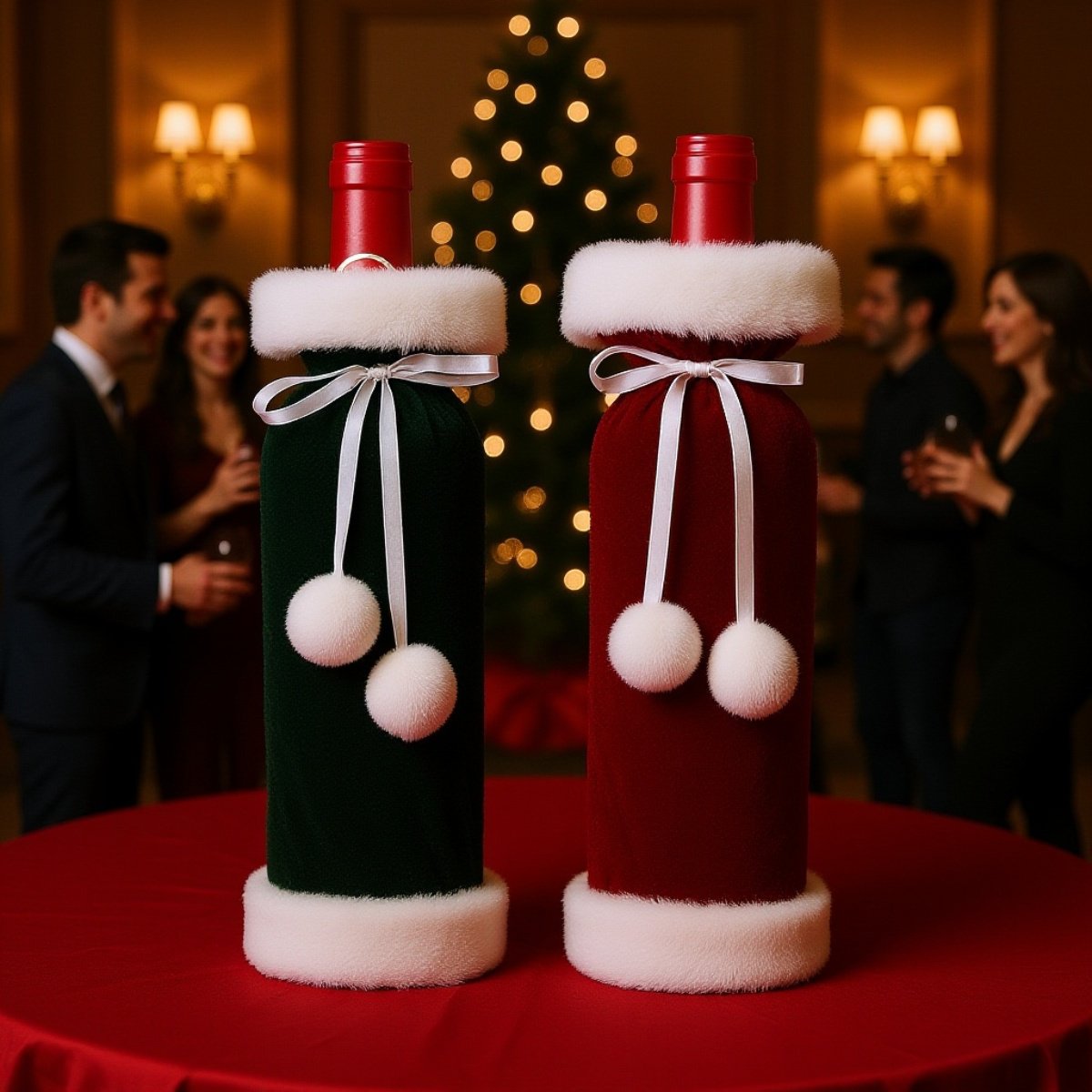 حقيبة النبيذ المميزة لتقديم الهدايا في عيد الميلاد
