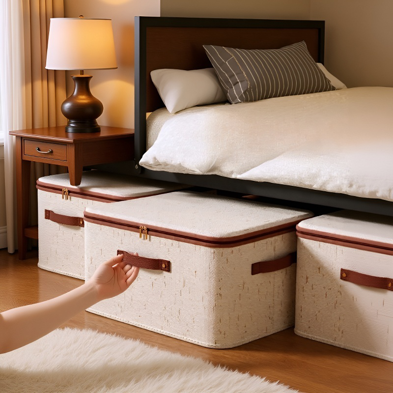 天山綿麻ファスナー収納ボックス