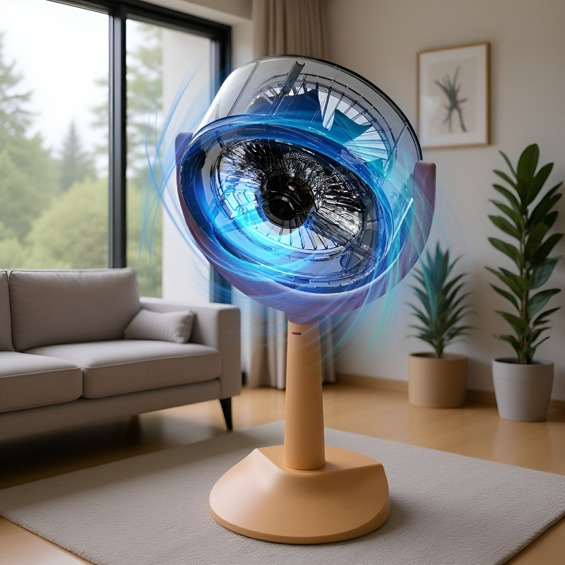 Household small desktop range hood mini portable desktop range hood high wind range hood