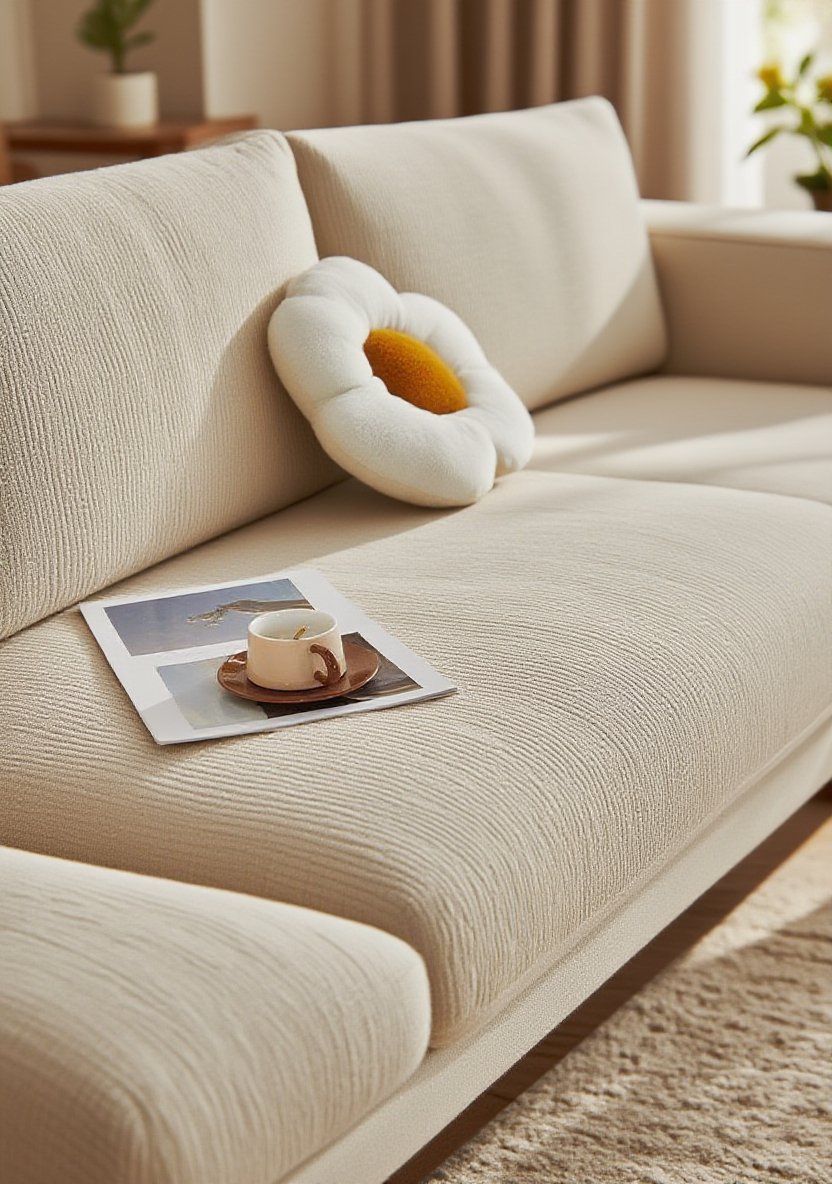 Minimalist design solid color sofa protector