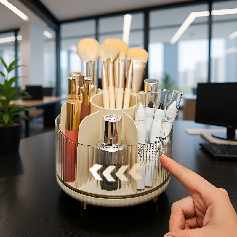 회전형 화장품 수납통, 데스크탑 화장대 정리함