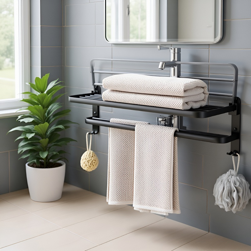 Hook towel rack
