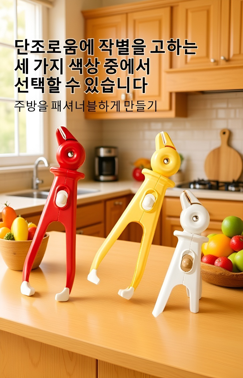인체공학적 설계의 주방 집게