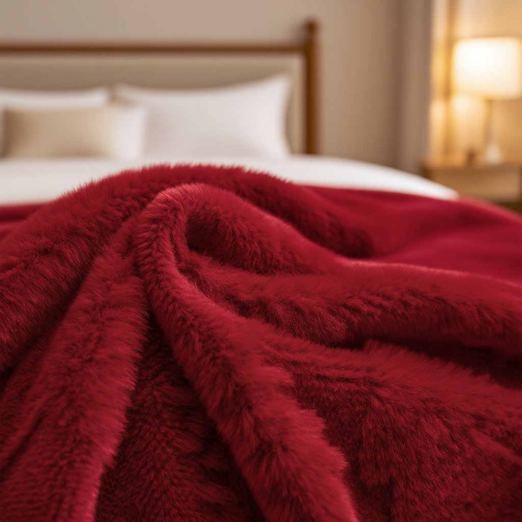 純色毛絨聖誕樹抱枕套