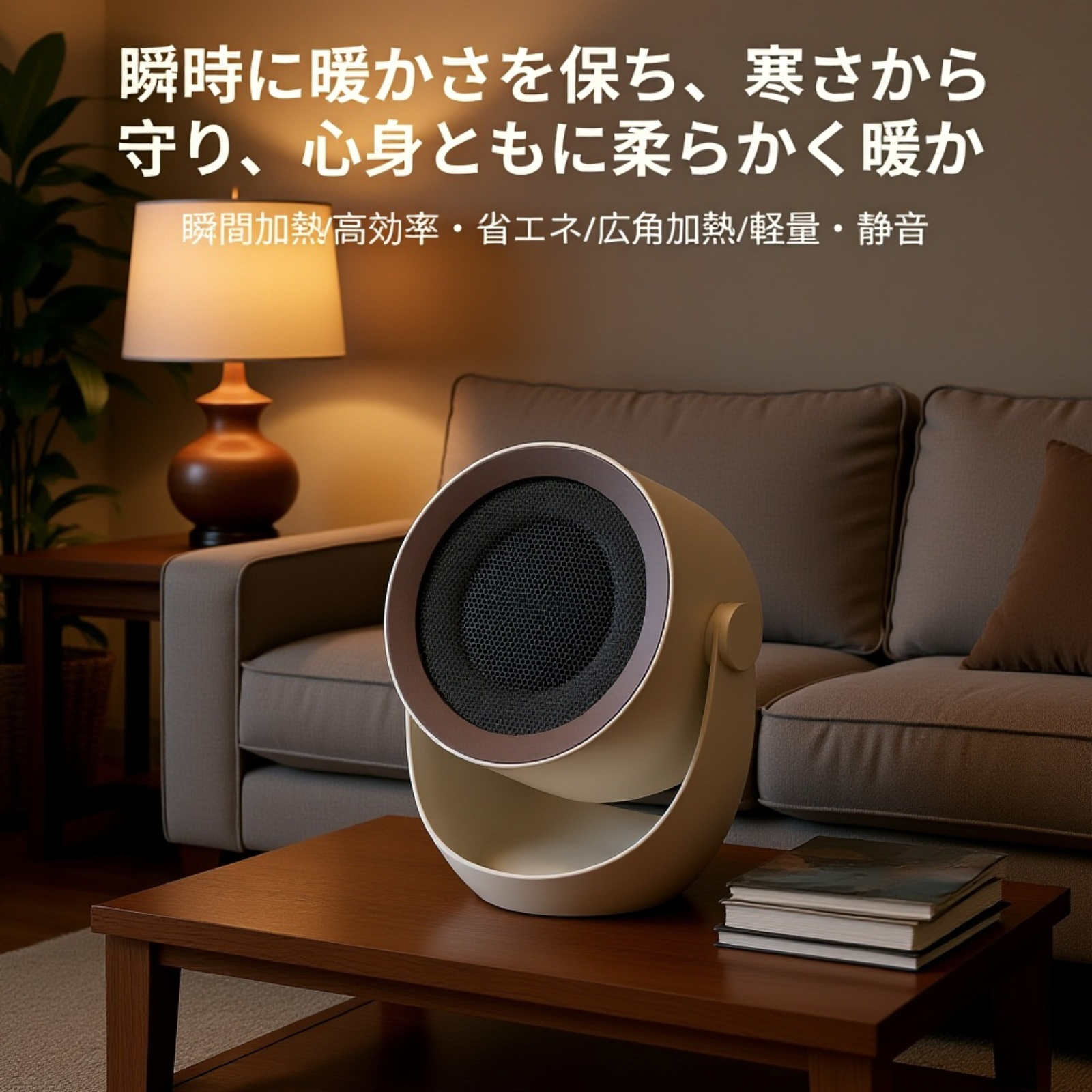 小型省エネデスクトップヒーター本体画像