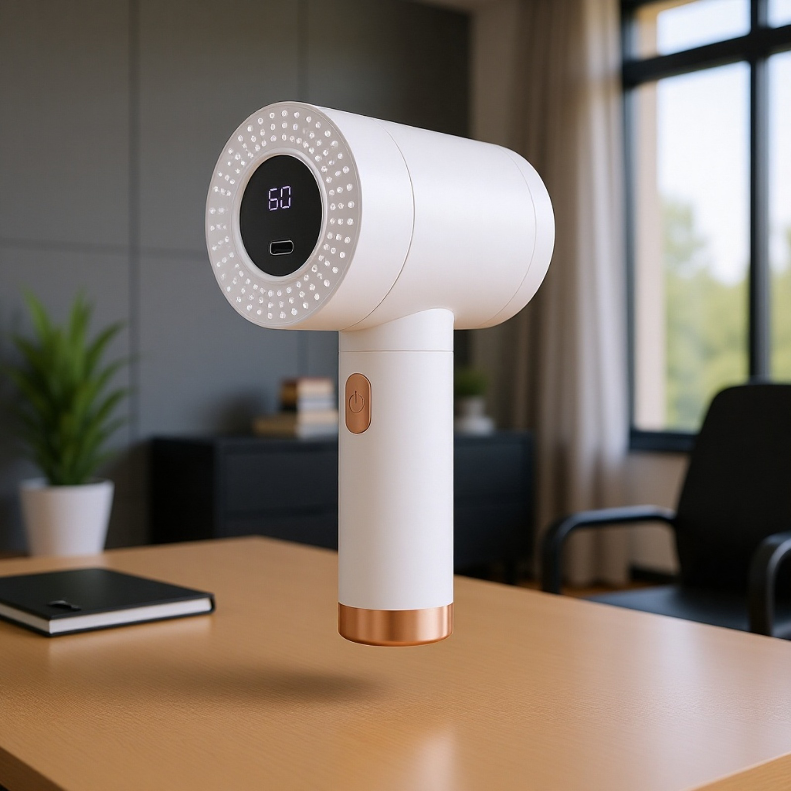 Quitapelusas eléctrico de 3 velocidades, 6 cuchillas, recargable por Type-C