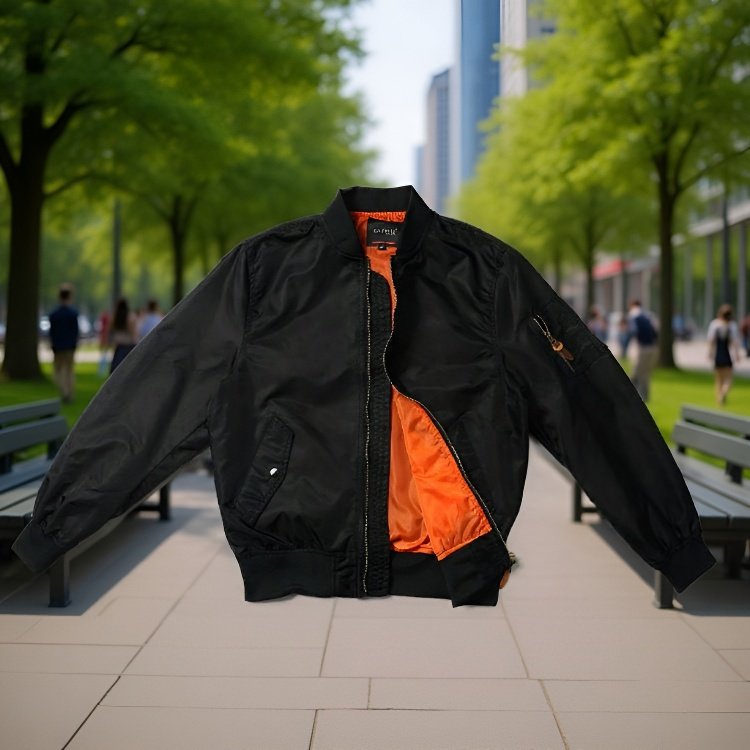 Kragen und Manschetten der Übergangsjacke