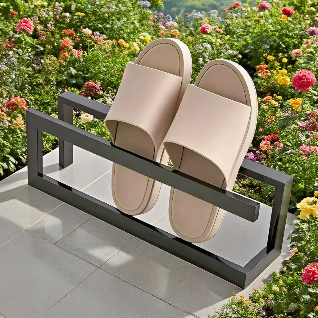 Moderní kovový držák na boty