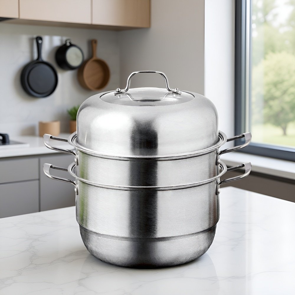 두꺼운 스테인리스 스틸 수프 냄비