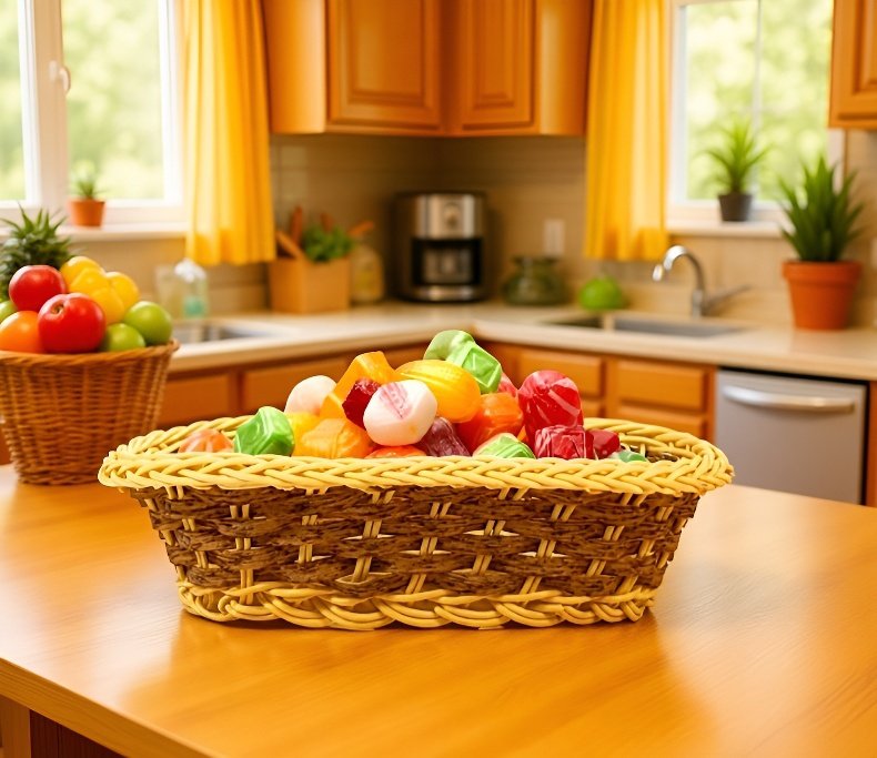 Versatile storage basket for bedroom or bathroom