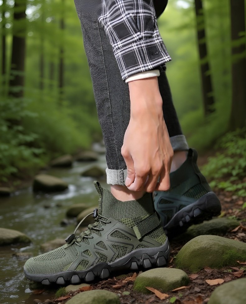 Detailansicht der atmungsaktiven Materialien