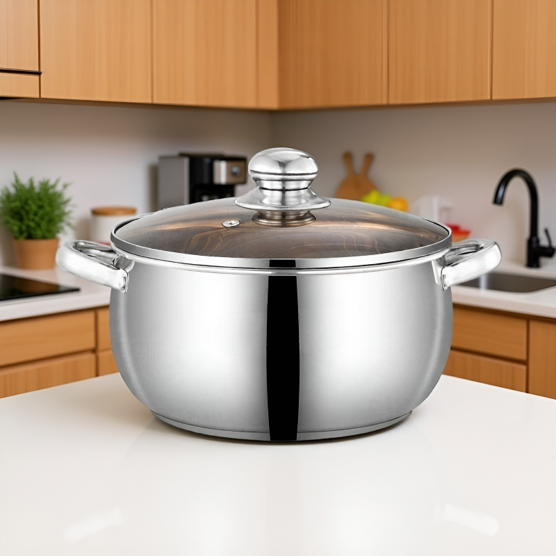 Pot à pommes épaissi en acier inoxydable SL304