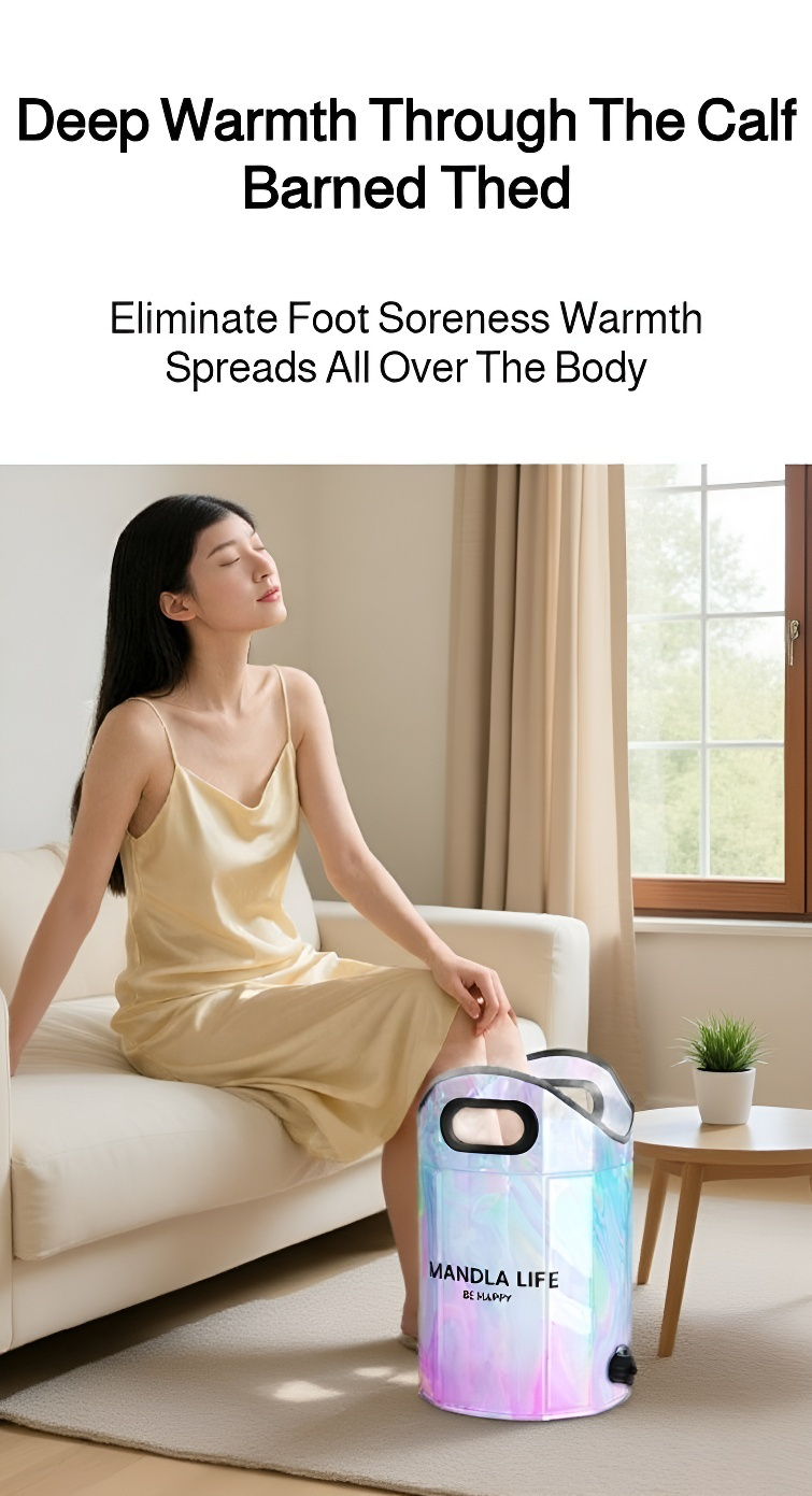 Easy to carry foot bath bag for outdoor relaxation