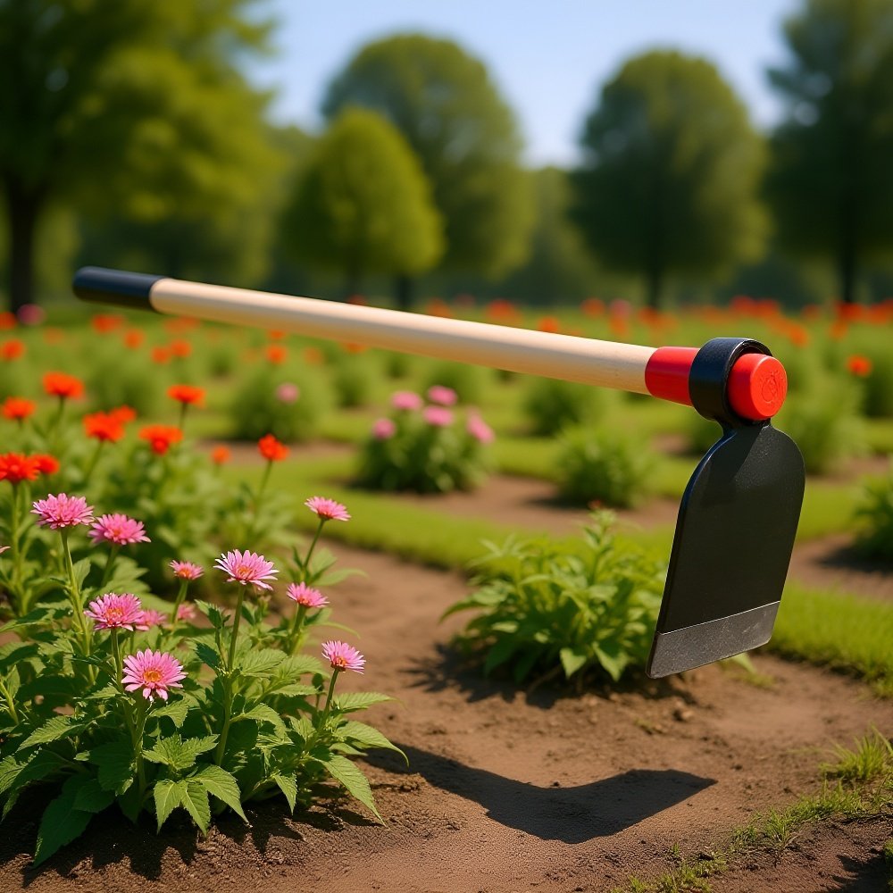 Prémium minőségű kovácsolt gyomirtó kapa fából készült nyéllel