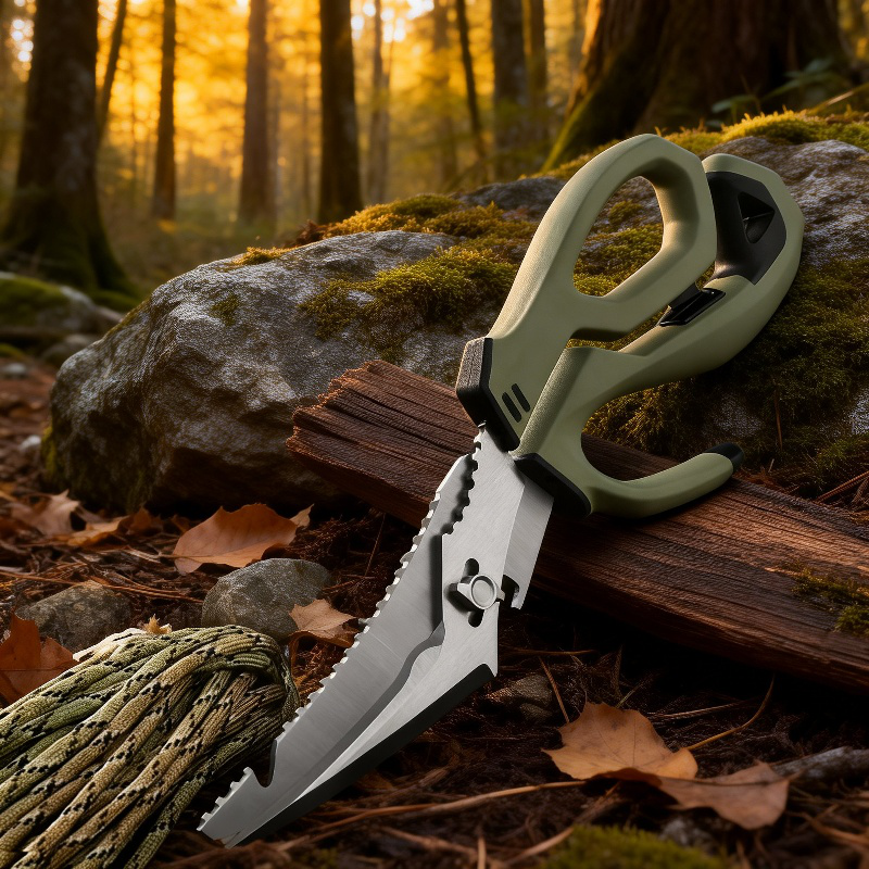 Tijeras multifuncionales de acero inoxidable para pesca