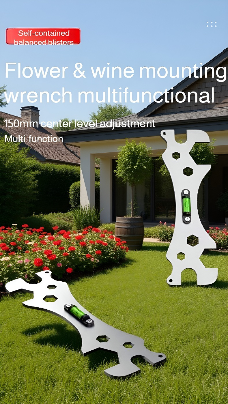 Multifunctional wrench tool for bathroom maintenance