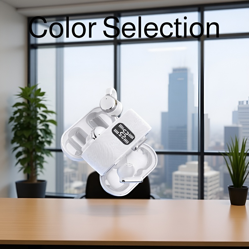 Two Pairs Half In-Ear Couple Bluetooth Ear Clip Headphones, Dual-Use, Ultra-Long Battery