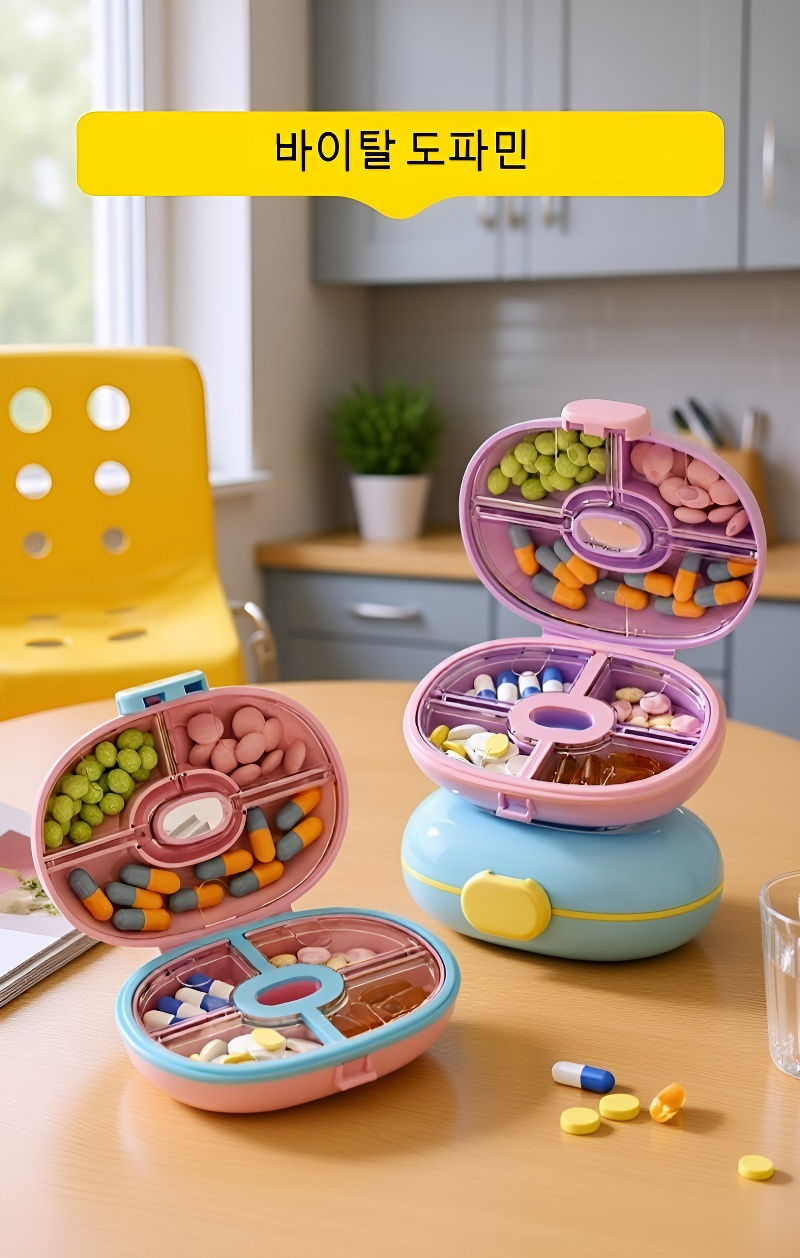 여행용 소형 보관함으로 사용하기 좋은 약통