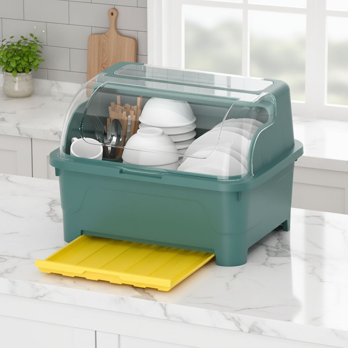 Stockage pratique pour bols, assiettes et couverts