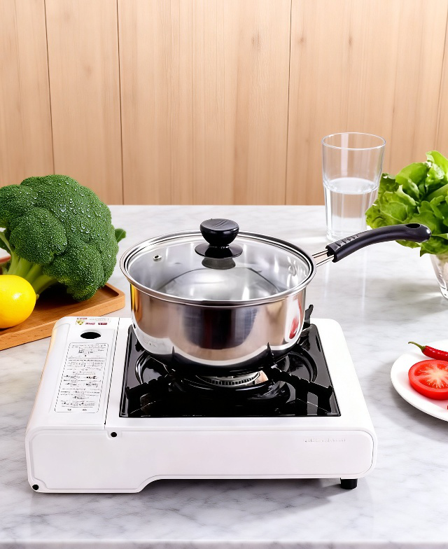 Cazo grueso de acero inoxidable para hervir leche