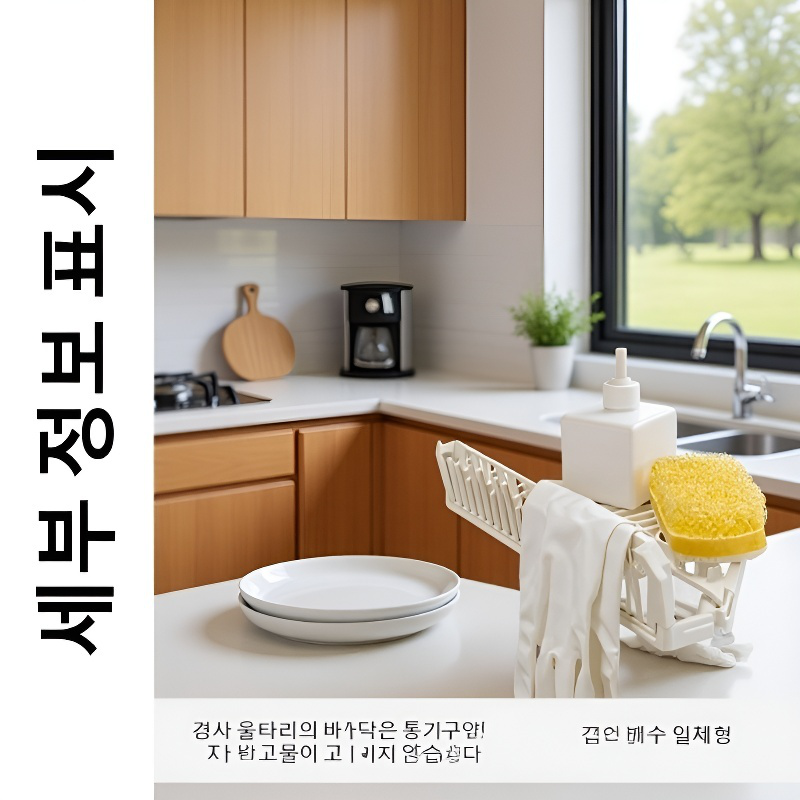 다용도 흡착 싱크대 삼각 배수대架