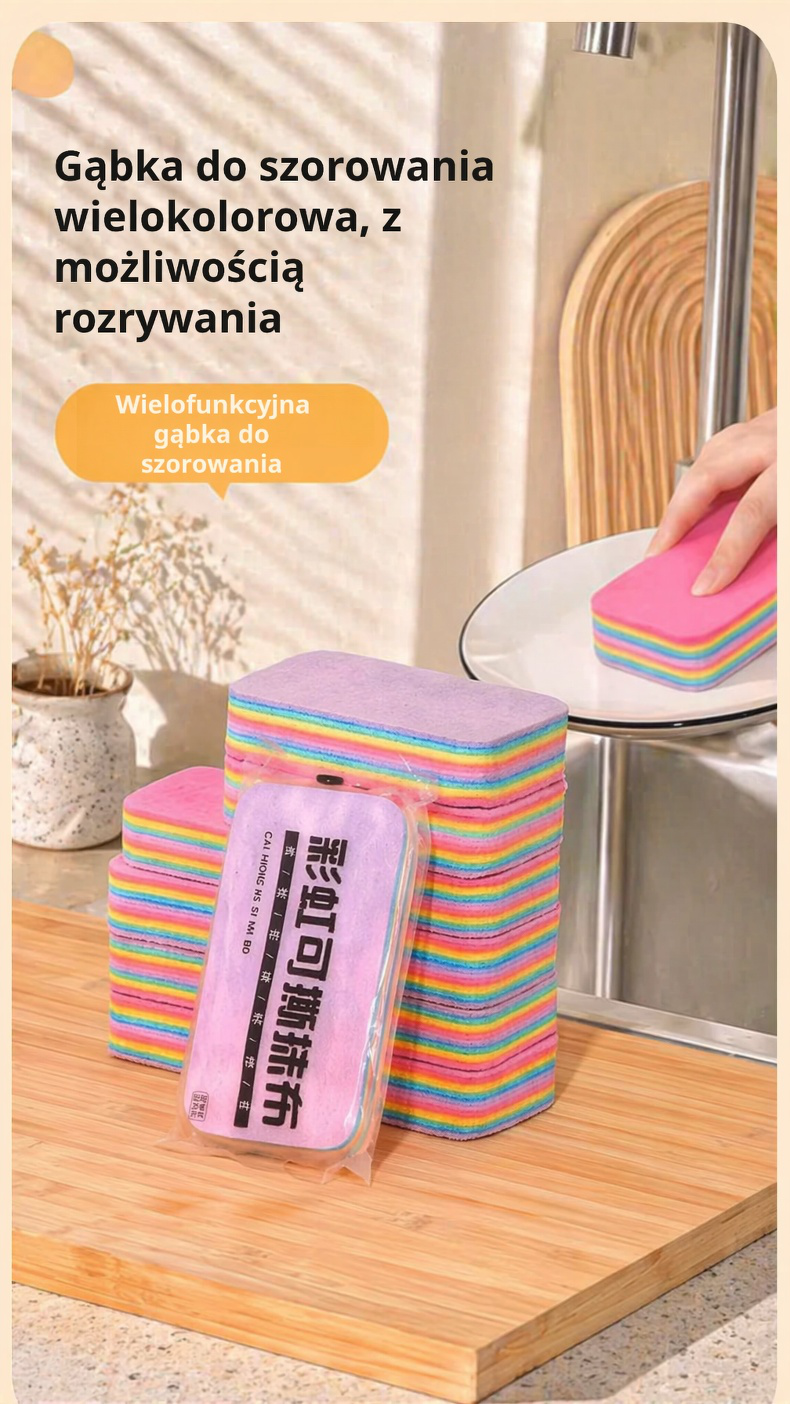 Rainbow gruba gąbka do czyszczenia biura