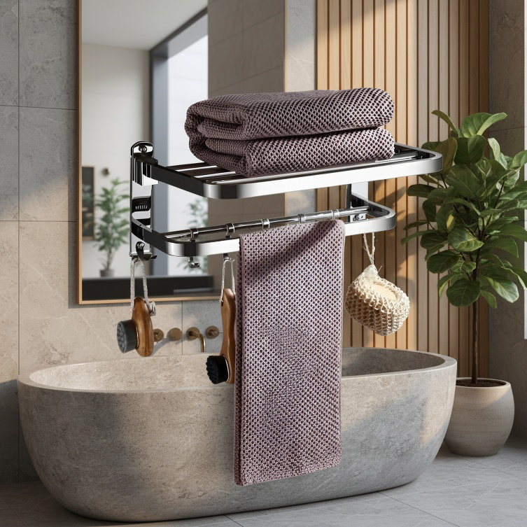 Wall-mounted Stainless Steel Towel Rack