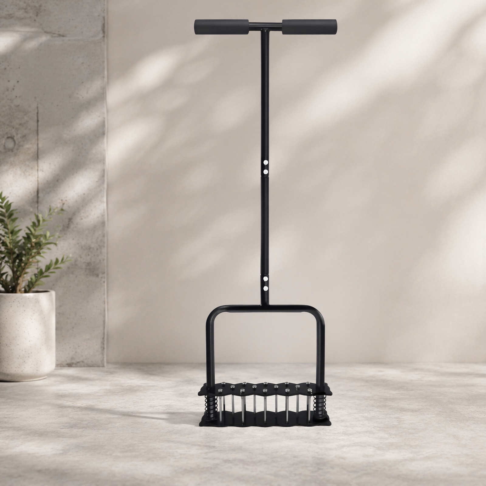 Ameublisseur de pelouse et jardin renforcé, en acier au carbone, adapté aux pelouses et jardins